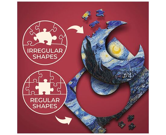 Пазл Trefl Wooden Звездная ночь 200 элементов (5900511202489), изображение 3 Пазл Trefl Wooden Звездная ночь 200 элементов (5900511202489), изображение 3