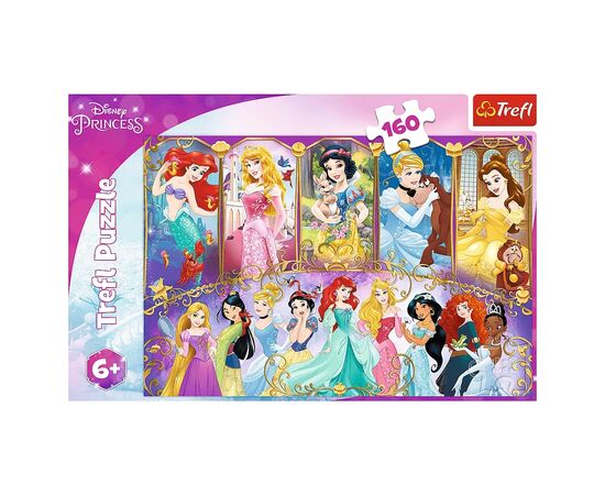 Пазл Trefl Princess Портреты принцесс 160 элементов (5900511154078), изображение 2 Пазл Trefl Princess Портреты принцесс 160 элементов (5900511154078), изображение 2
