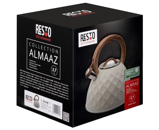 Чайник Resto Almaaz із свистком 2.7 л (90607), изображение 9 Чайник Resto Almaaz із свистком 2.7 л (90607), изображение 9