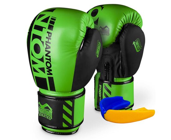 Боксерские перчатки Phantom APEX Neon Green 14 унцій (PHBG2883-14)