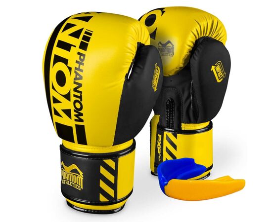 Боксерские перчатки Phantom APEX Neon Yellow 14 унцій (PHBG2885-14)