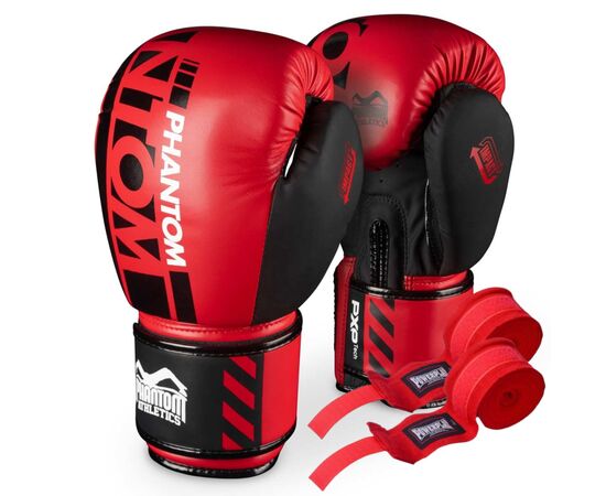 Боксерские перчатки Phantom APEX Red 10 унцій (PHBG2729-10)