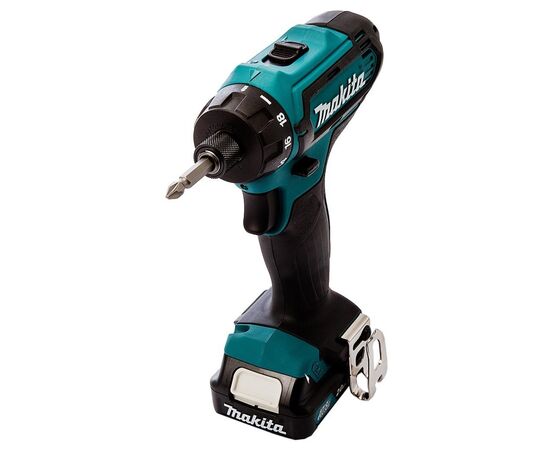 Шуруповерт Makita CXT Slider, 2Аг х 2шт, кейс, 30 / 14Нм (DF031DSAE), изображение 2 Шуруповерт Makita CXT Slider, 2Аг х 2шт, кейс, 30 / 14Нм (DF031DSAE), изображение 2
