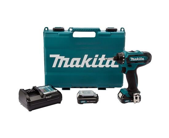 Шуруповерт Makita CXT Slider, 2Аг х 2шт, кейс, 30 / 14Нм (DF031DSAE), изображение 4 Шуруповерт Makita CXT Slider, 2Аг х 2шт, кейс, 30 / 14Нм (DF031DSAE), изображение 4