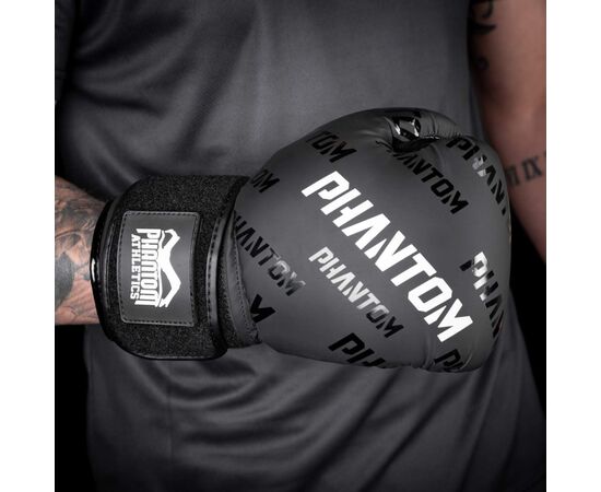 Боксерские перчатки Phantom APEX Velcro Black 12 унцій (PHBG2368-12), изображение 10 Боксерские перчатки Phantom APEX Velcro Black 12 унцій (PHBG2368-12), изображение 10