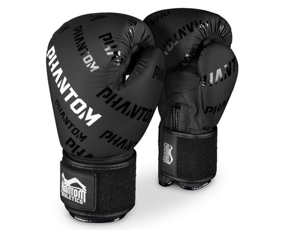 Боксерские перчатки Phantom APEX Velcro Black 12 унцій (PHBG2368-12), изображение 2 Боксерские перчатки Phantom APEX Velcro Black 12 унцій (PHBG2368-12), изображение 2
