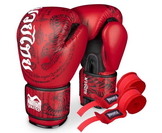 Боксерские перчатки Phantom Muay Thai Red 12 унцій (PHBG2505-12)