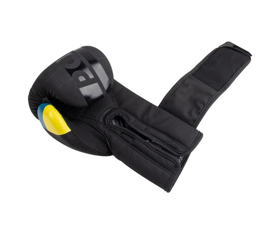 Боксерські рукавички PowerPlay 3021 Ukraine Чорні 14 унцій (PP_3021_14oz_Black), зображення 6 Боксерські рукавички PowerPlay 3021 Ukraine Чорні 14 унцій (PP_3021_14oz_Black), зображення 6