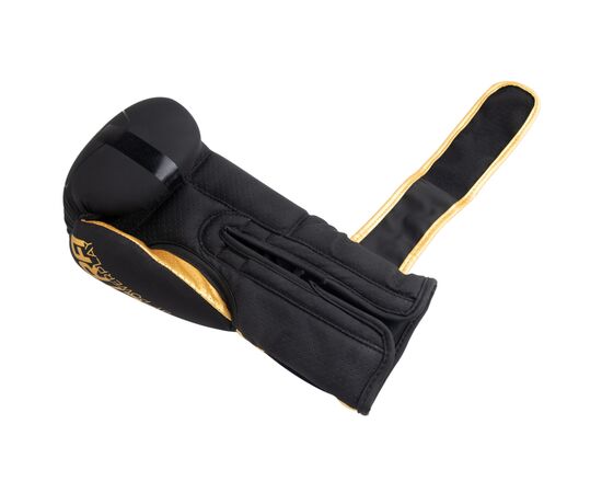 Боксерські рукавички PowerPlay 3024 Ultra Mat Чорно-Золоті 16 унцій (PP_3024_16oz_Bl/Gold), зображення 6 Боксерські рукавички PowerPlay 3024 Ultra Mat Чорно-Золоті 16 унцій (PP_3024_16oz_Bl/Gold), зображення 6