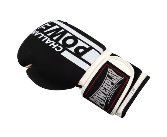 Боксерские перчатки PowerPlay 3086 Matt Challenger Чорно-Білі 12 унцій (PP_3086_12oz_Bl/White), изображение 4 Боксерские перчатки PowerPlay 3086 Matt Challenger Чорно-Білі 12 унцій (PP_3086_12oz_Bl/White), изображение 4