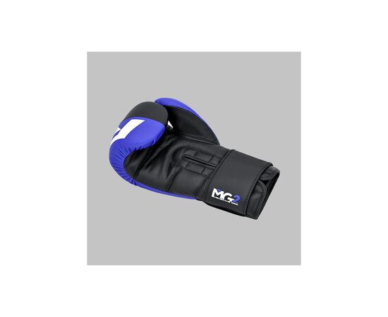 Боксерские перчатки RDX F4 Boxing Sparring Gloves Hook & Loop Blue/Black 10 унцій (BGR-F4U-10OZ), изображение 7 Боксерские перчатки RDX F4 Boxing Sparring Gloves Hook & Loop Blue/Black 10 унцій (BGR-F4U-10OZ), изображение 7