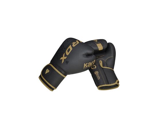 Боксерські рукавички RDX F6 Kara Matte Golden 8 унцій (BGR-F6MGL-8OZ), зображення 9 Боксерські рукавички RDX F6 Kara Matte Golden 8 унцій (BGR-F6MGL-8OZ), зображення 9