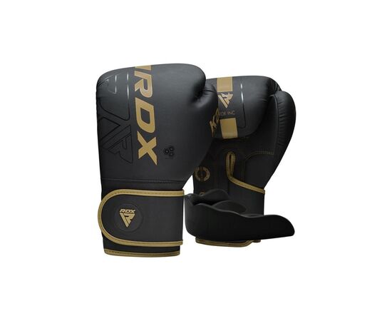 Боксерские перчатки RDX F6 Kara Matte Golden 8 унцій (BGR-F6MGL-8OZ)