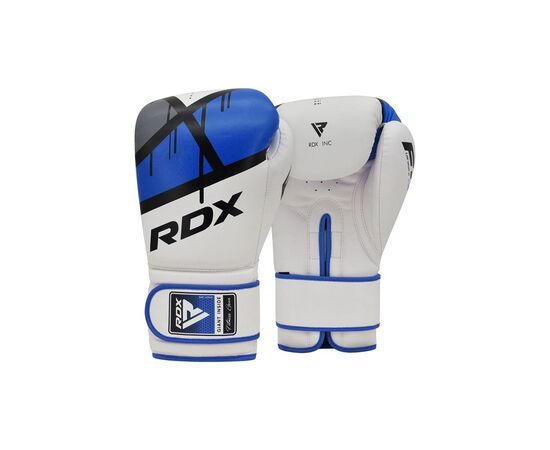 Боксерские перчатки RDX F7 Ego Blue 14 унцій (BGR-F7U-14oz), изображение 2 Боксерские перчатки RDX F7 Ego Blue 14 унцій (BGR-F7U-14oz), изображение 2