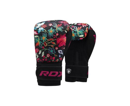 Боксерські рукавички RDX FL-3 Floral Black 12 унцій (BGR-FL3-12OZ), зображення 2 Боксерські рукавички RDX FL-3 Floral Black 12 унцій (BGR-FL3-12OZ), зображення 2