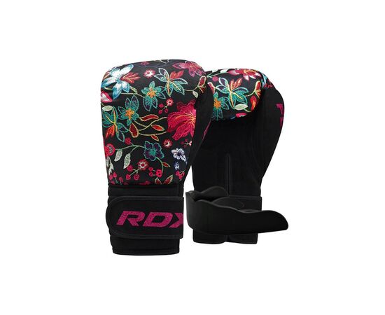 Боксерські рукавички RDX FL-3 Floral Black 12 унцій (BGR-FL3-12OZ)