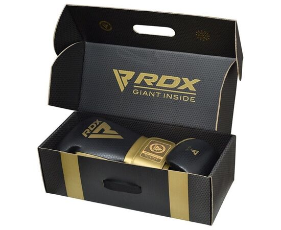 Боксерские перчатки RDX Mark Pro Sparring TRI Lira 2 Golden 10 унцій (BGM-PSTL2G-10OZ), изображение 8 Боксерские перчатки RDX Mark Pro Sparring TRI Lira 2 Golden 10 унцій (BGM-PSTL2G-10OZ), изображение 8