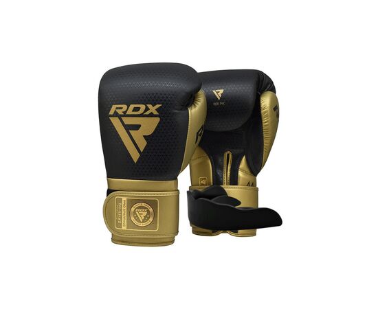 Боксерские перчатки RDX Mark Pro Sparring TRI Lira 2 Golden 10 унцій (BGM-PSTL2G-10OZ)