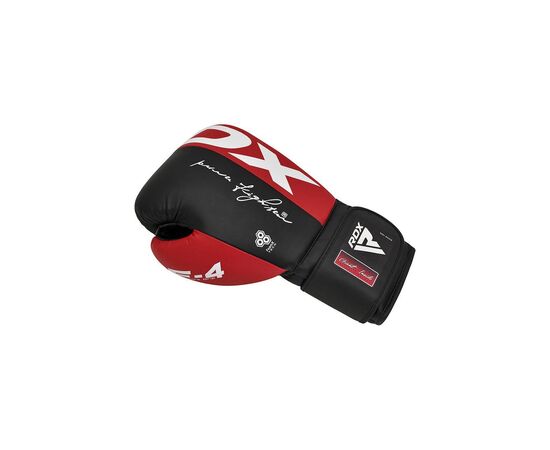 Боксерські рукавички RDX REX F4 Red/Black 14 унцій (BGR-F4R-14OZ), зображення 3 Боксерські рукавички RDX REX F4 Red/Black 14 унцій (BGR-F4R-14OZ), зображення 3