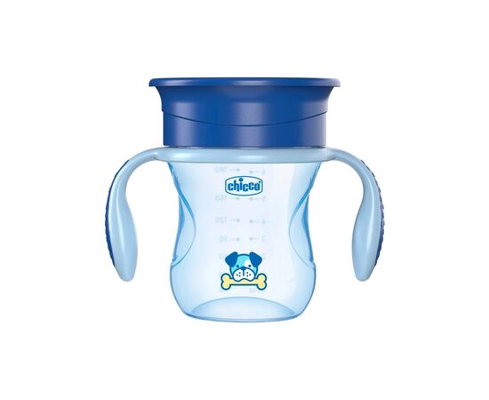 Поильник-непроливайка Chicco Perfect Cup 12 м+ Блакитна 200 мл (06951.20)