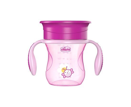 Поїльник-непроливайка Chicco Perfect Cup 12 м+ Рожева 200 мл (06951.10)