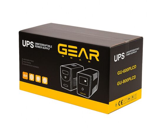 Источник бесперебойного питания GEAR GU-600PLCD, изображение 3 Источник бесперебойного питания GEAR GU-600PLCD, изображение 3