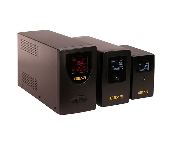 Источник бесперебойного питания GEAR GU-600PLCD, изображение 4 Источник бесперебойного питания GEAR GU-600PLCD, изображение 4
