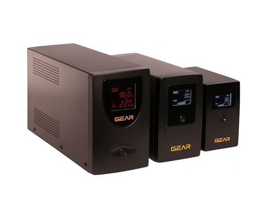 Источник бесперебойного питания GEAR GU-1500PLCD, изображение 4 Источник бесперебойного питания GEAR GU-1500PLCD, изображение 4
