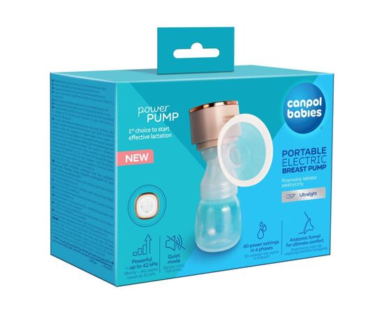 Молоковідсмоктувач Canpol babies портативний електричний PowerPump (20/107), зображення 5