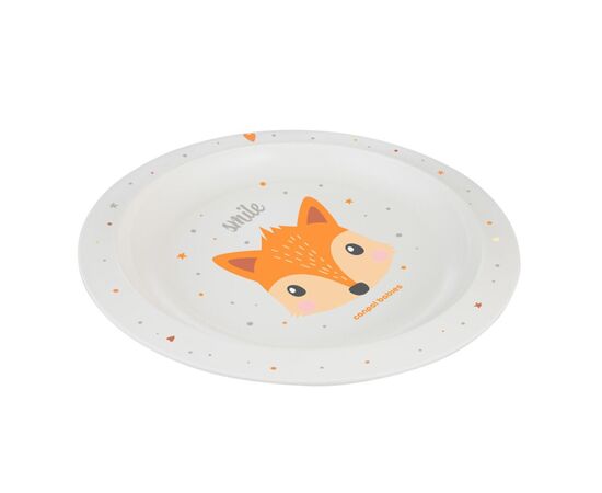 Тарілка дитяча Canpol babies CUTE ANIMALS пластикова, помаранчева (4/411_ora), зображення 2 Тарілка дитяча Canpol babies CUTE ANIMALS пластикова, помаранчева (4/411_ora), зображення 2