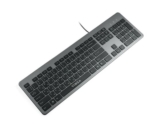 Клавиатура Vinga KB735 black-grey, изображение 2 Клавиатура Vinga KB735 black-grey, изображение 2