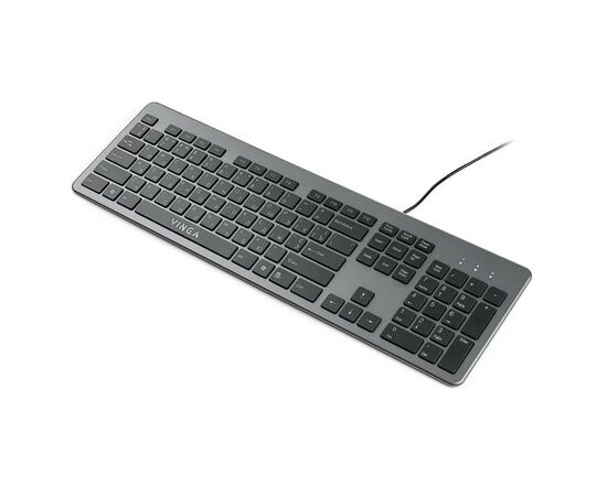 Клавиатура Vinga KB735 black-grey