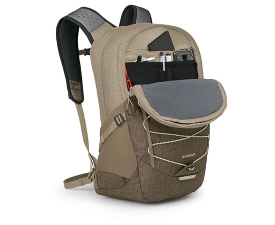 Рюкзак туристический Osprey Quasar 26 alpaca tan/latte brown heather - O/S - коричневий (009.3933), изображение 4 Рюкзак туристический Osprey Quasar 26 alpaca tan/latte brown heather - O/S - коричневий (009.3933), изображение 4