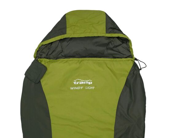 Спальный мешок Tramp Windy Light кокон лівий olive (UTRS-055-olive-L), изображение 3 Спальный мешок Tramp Windy Light кокон лівий olive (UTRS-055-olive-L), изображение 3