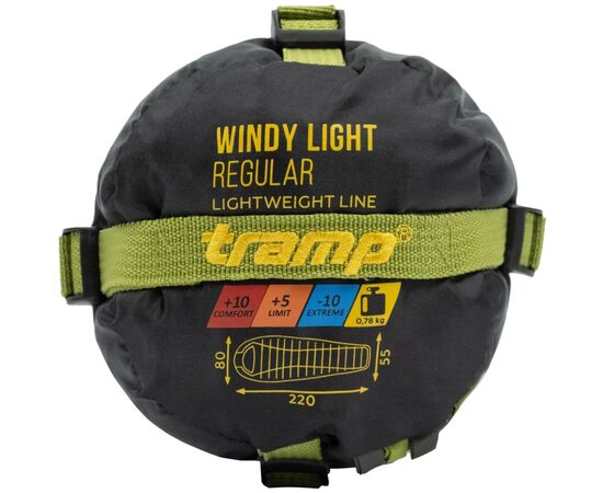 Спальный мешок Tramp Windy Light кокон правий olive (UTRS-055-olive-R), изображение 10 Спальный мешок Tramp Windy Light кокон правий olive (UTRS-055-olive-R), изображение 10
