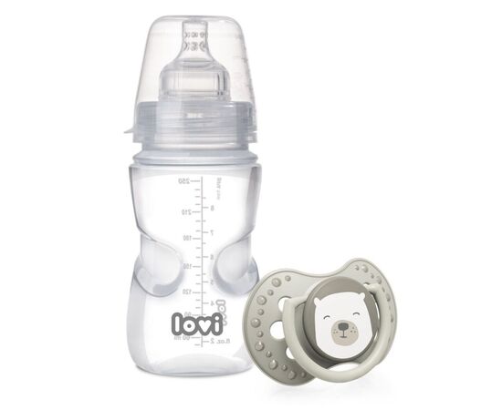 Бутылочка для кормления Lovi Защита рефлекса сосания Buddy Bear 250 мл (0205exp), изображение 2 Бутылочка для кормления Lovi Защита рефлекса сосания Buddy Bear 250 мл (0205exp), изображение 2