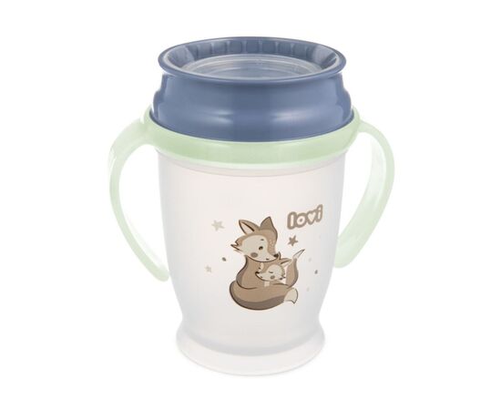 Поильник-непроливайка Lovi 360 250 мл Night&Day Fox (1/611)