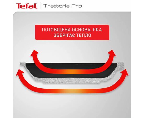 Сковорода Tefal Trattoria Pro 20см чорна (G6120244), зображення 9 Сковорода Tefal Trattoria Pro 20см чорна (G6120244), зображення 9