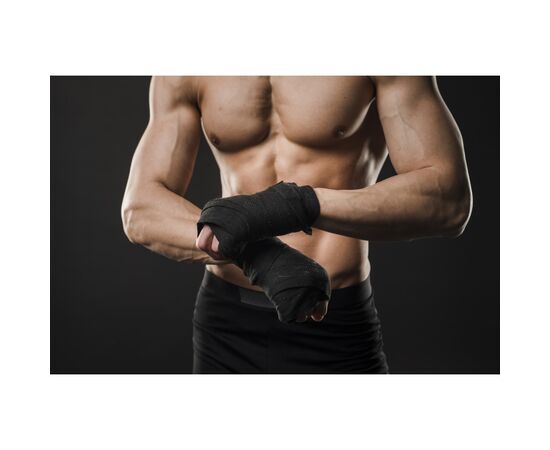 Бинт для спорта PowerPlay 3047 3м Чорний (PP_3047_3m_Black), изображение 9 Бинт для спорта PowerPlay 3047 3м Чорний (PP_3047_3m_Black), изображение 9