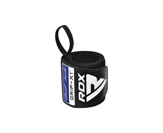 Бинт для спорта RDX Gym Wrist Wrap R11 Black/Blue (WAH-WR11BU), изображение 5 Бинт для спорта RDX Gym Wrist Wrap R11 Black/Blue (WAH-WR11BU), изображение 5
