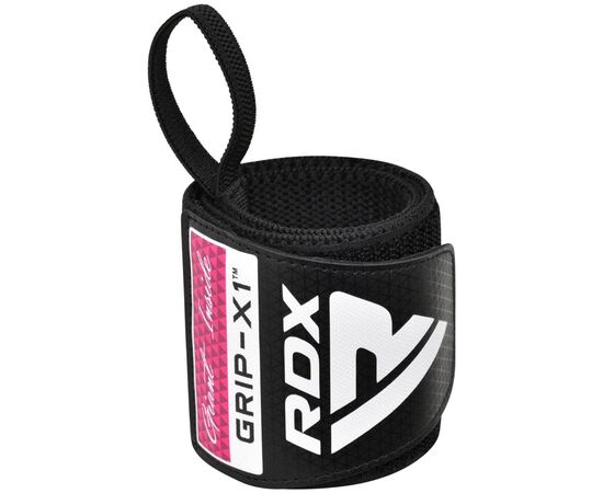 Бинт для спорта RDX Gym Wrist Wrap R11 Black/Pink (WAH-WR11BP), изображение 4 Бинт для спорта RDX Gym Wrist Wrap R11 Black/Pink (WAH-WR11BP), изображение 4