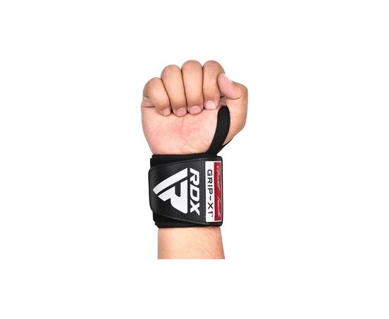 Бинт для спорта RDX Gym Wrist Wrap R11 Black/Red (WAH-WR11BR), изображение 4 Бинт для спорта RDX Gym Wrist Wrap R11 Black/Red (WAH-WR11BR), изображение 4