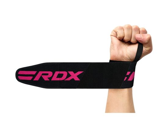 Бинт для спорта RDX W2 Gym Wrist Wraps Pink Pro (WAH-W2P), изображение 4 Бинт для спорта RDX W2 Gym Wrist Wraps Pink Pro (WAH-W2P), изображение 4