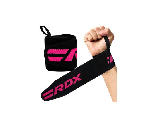 Бинт для спорту RDX W2 Gym Wrist Wraps Pink Pro (WAH-W2P)