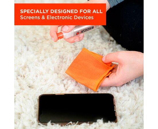 Спрей для очистки Whoosh! Screen Shine GO 30ml, microfiber 14x14cm (1FG30ENFR), изображение 3 Спрей для очистки Whoosh! Screen Shine GO 30ml, microfiber 14x14cm (1FG30ENFR), изображение 3