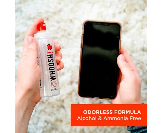 Спрей для очистки Whoosh! Screen Shine GO XL 100ml, microfiber 14x14cm (1FG100ENFR/1FG100XLENFR), изображение 4 Спрей для очистки Whoosh! Screen Shine GO XL 100ml, microfiber 14x14cm (1FG100ENFR/1FG100XLENFR), изображение 4