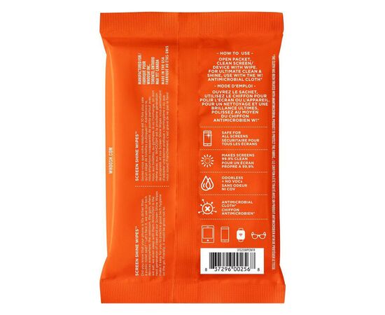 Салфетки Whoosh! Screen Shine 20 WIPES 10х7cm + 1microfiber 14х14cm (1FG20WPENFR), изображение 4 Салфетки Whoosh! Screen Shine 20 WIPES 10х7cm + 1microfiber 14х14cm (1FG20WPENFR), изображение 4
