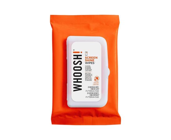 Салфетки Whoosh! Screen Shine 20 WIPES 10х7cm + 1microfiber 14х14cm (1FG20WPENFR)