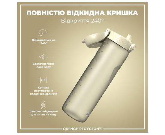 Бутылка для воды ION8 OneTouch 1000 мл BPA Free, Creamy White (I8RF1000CWHI), изображение 3 Бутылка для воды ION8 OneTouch 1000 мл BPA Free, Creamy White (I8RF1000CWHI), изображение 3