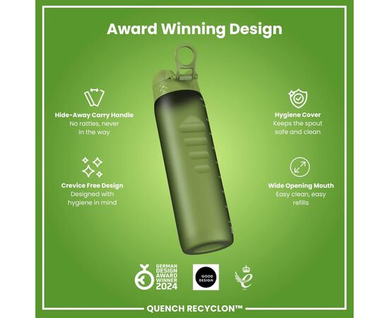 Бутылка для воды ION8 OneTouch 1000 мл BPA Free, Hhaki Green (I8RF1000HGRE), изображение 6 Бутылка для воды ION8 OneTouch 1000 мл BPA Free, Hhaki Green (I8RF1000HGRE), изображение 6